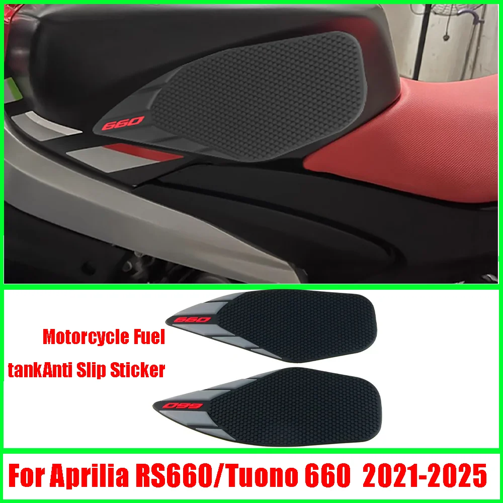 

Motorcycle Tank Grip Pads For Aprilia RS660/Tuono 660 2021-2022-2023-2024-2025 Protector Sticker Tank Traction Pad Side