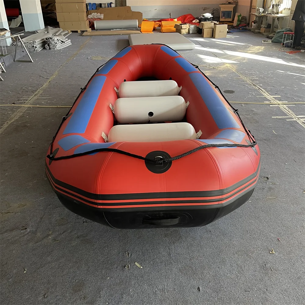 Heavy Duty Drop Stitch Self Bailing Floor River Boat White Water Rafting 8 Persons Inflatable Raft Drifting Boat