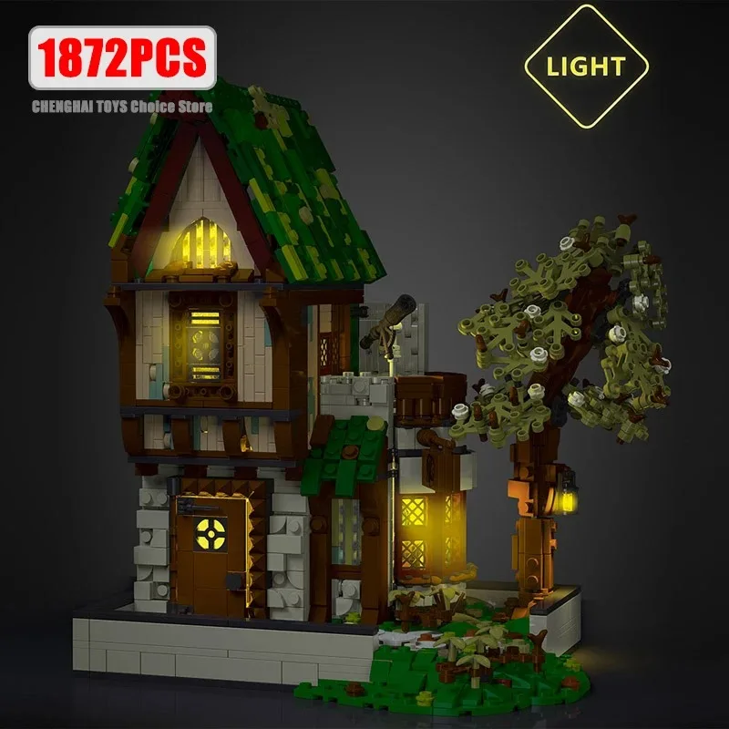 Creative Expert Medieval Castle MOC XMORK 033033 Medieval Tavern Architektur Model 1872 Pcs Building Blocks Brick Puzzle Toys