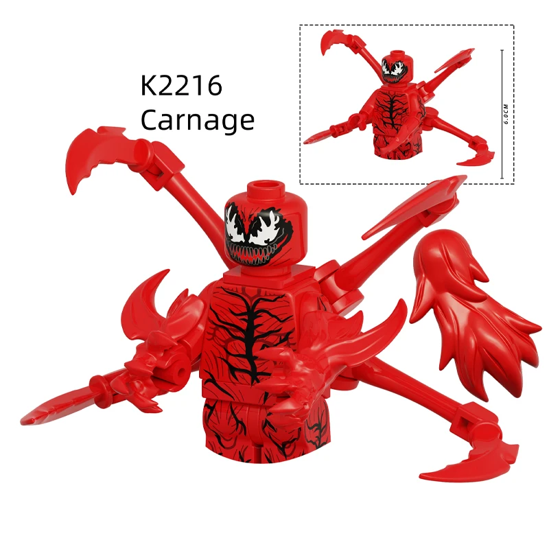 K832 latest Venom Anti-Venom Riot Building Blocks Hero Anime Bricks Dolls Mini Action Toy Figures Assemble Blocks Children Gifts