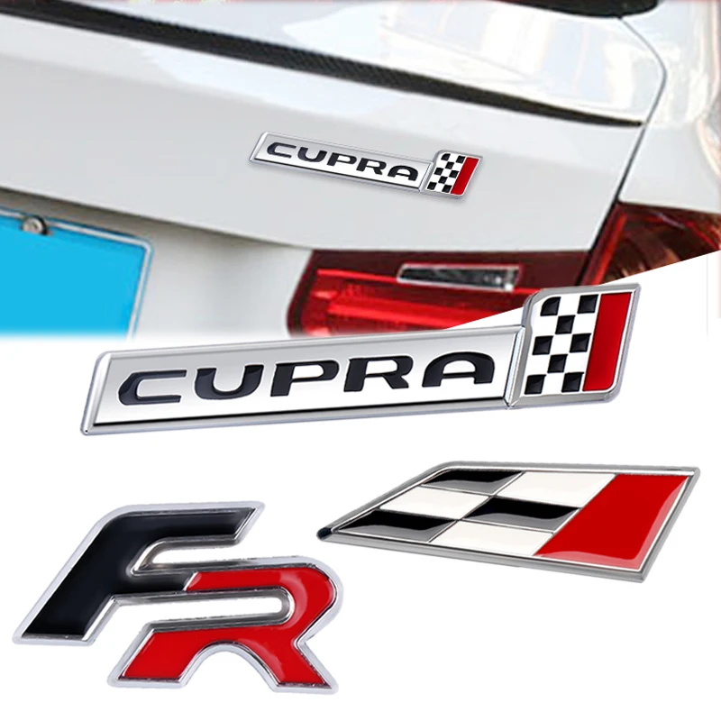 3D Metal Auto Front Grille Badge Decoration Car Emblem Modification Accessories For Seat Cupra FR Racing Ibiza Leon Exeo Altea