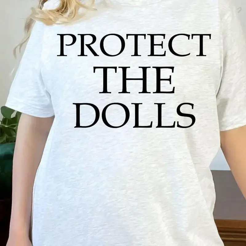 Protect The Dolls T Shirt Casual For Doll Lovers Vintage Style Spooky Halloween Top Everyday Wear