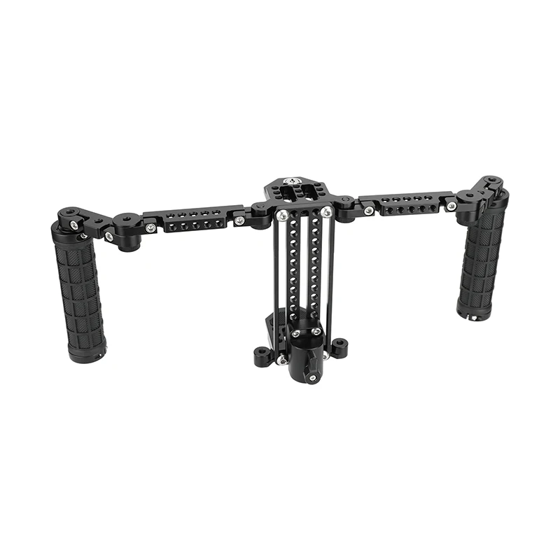 HDRIG 5 e 7 "Monitor LCD Kit de gaiola de monitor de diretor com alças e conector de suporte de luz Rack ajustável em altura