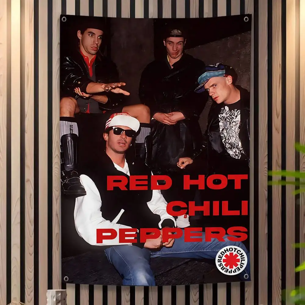 R-Red Hot-Chili Peppers Band Kleines Cheerleading-Banner Handgezogene Flagge Outdoor-Atmosphärenflaggen