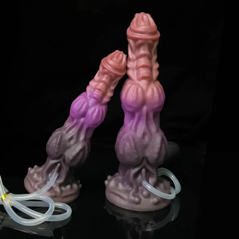 S/M/L Animal Ejaculating Dildo With Suction Cup Squirting Dildo Huge Penis Dick Monster Horse Dildo Anal Sex Toys For Women Men