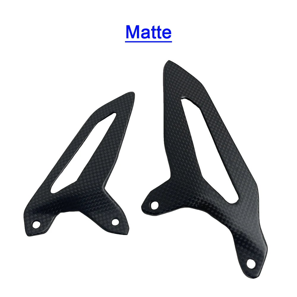 For Ducati Panigale V2/899/959/1199/1299 2014-2025 100% Carbon Fiber Motorcycle Accessories Heel Plates Guards Footrests