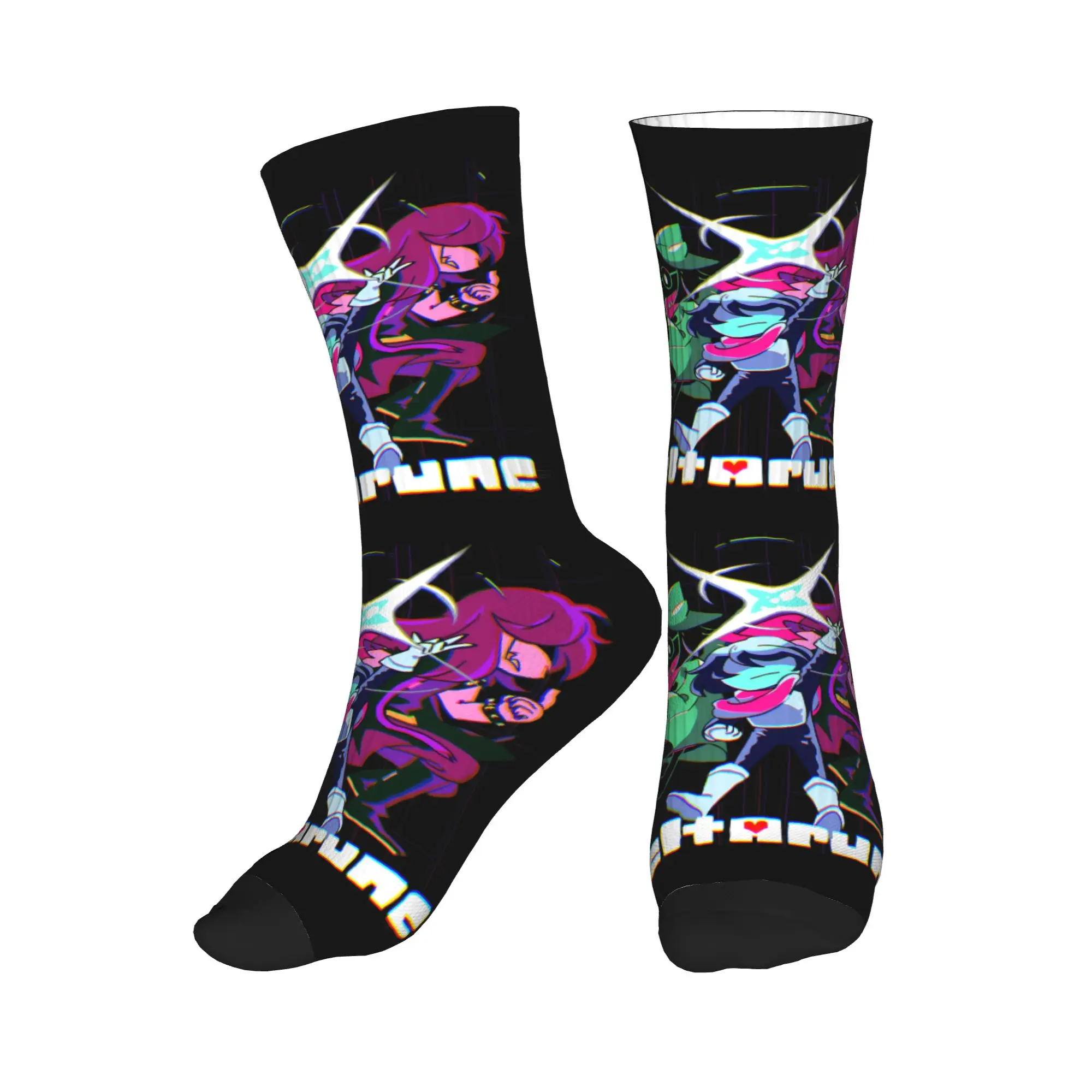 

Harajuku Hot Game Deltarune Socks Women Men Warm 3D Printing Football Sports Socks