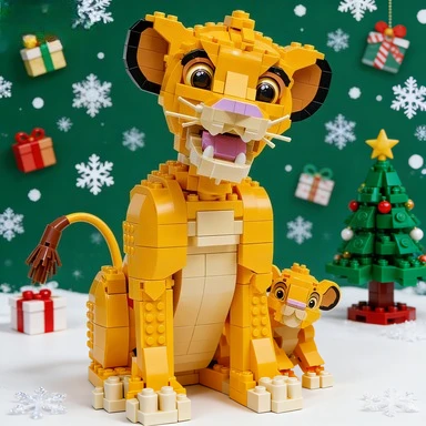 

Креативный конструктор «Лев» из строительных блоков, набор для сборки, идея подарка для взрослых и любителей кино, подарки на День защиты детей и Рождество, 1445 деталей