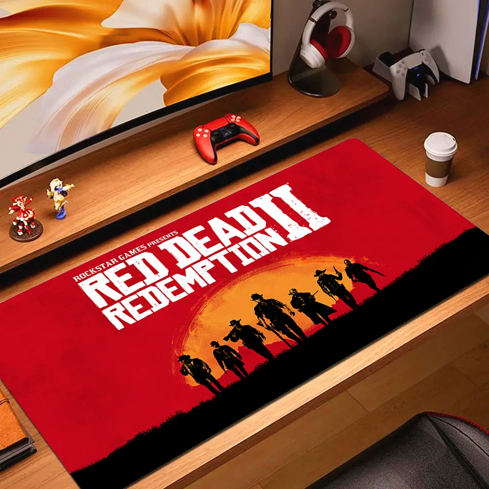 Game Lock Edge Non-slip Mouse Pad Anime Cute Mousepad Computer Accessories Red Dead Redemption 2 Game Keyboard Rubber Mice Pads