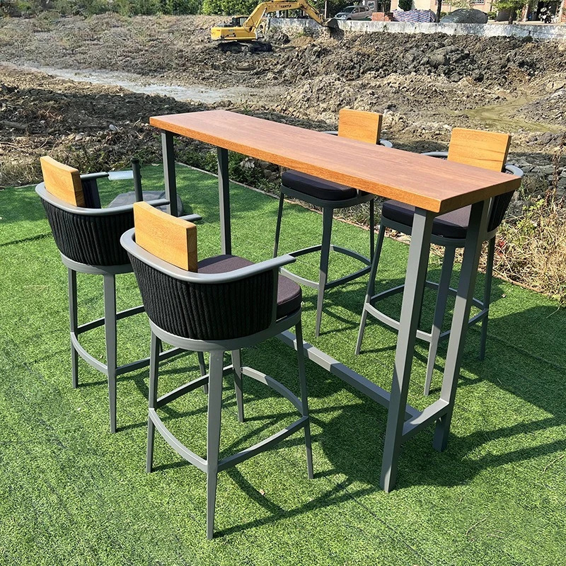 

Outdoor Rope Bar Chair Bar Clubhouse Restaurant Outdoor Creative Stool Bar Outdoor Hotel