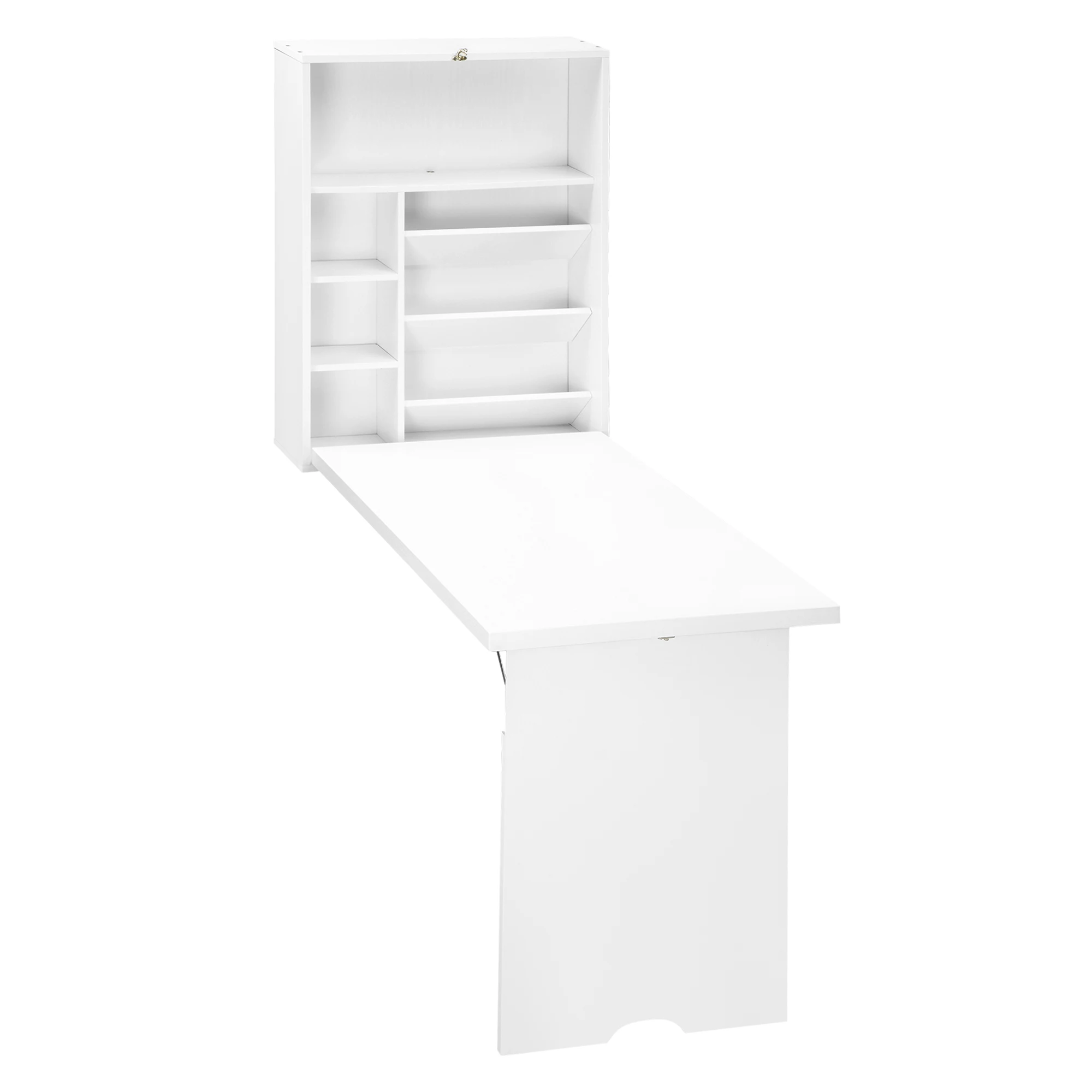 Mesa de escritura de montaje en pared, escritorio plegable Convertible para ordenador, almacenamiento, oficina en casa