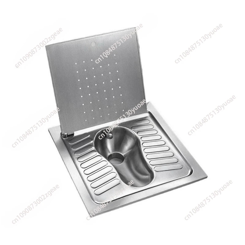 

Stainless steel flush squat toilet with lid