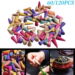 Mixed Waterfall Smoke Backflow Natural Incense Cone Incense Sandal Lavender Multi-scented Suitable for Places Tea Room Yoga Room