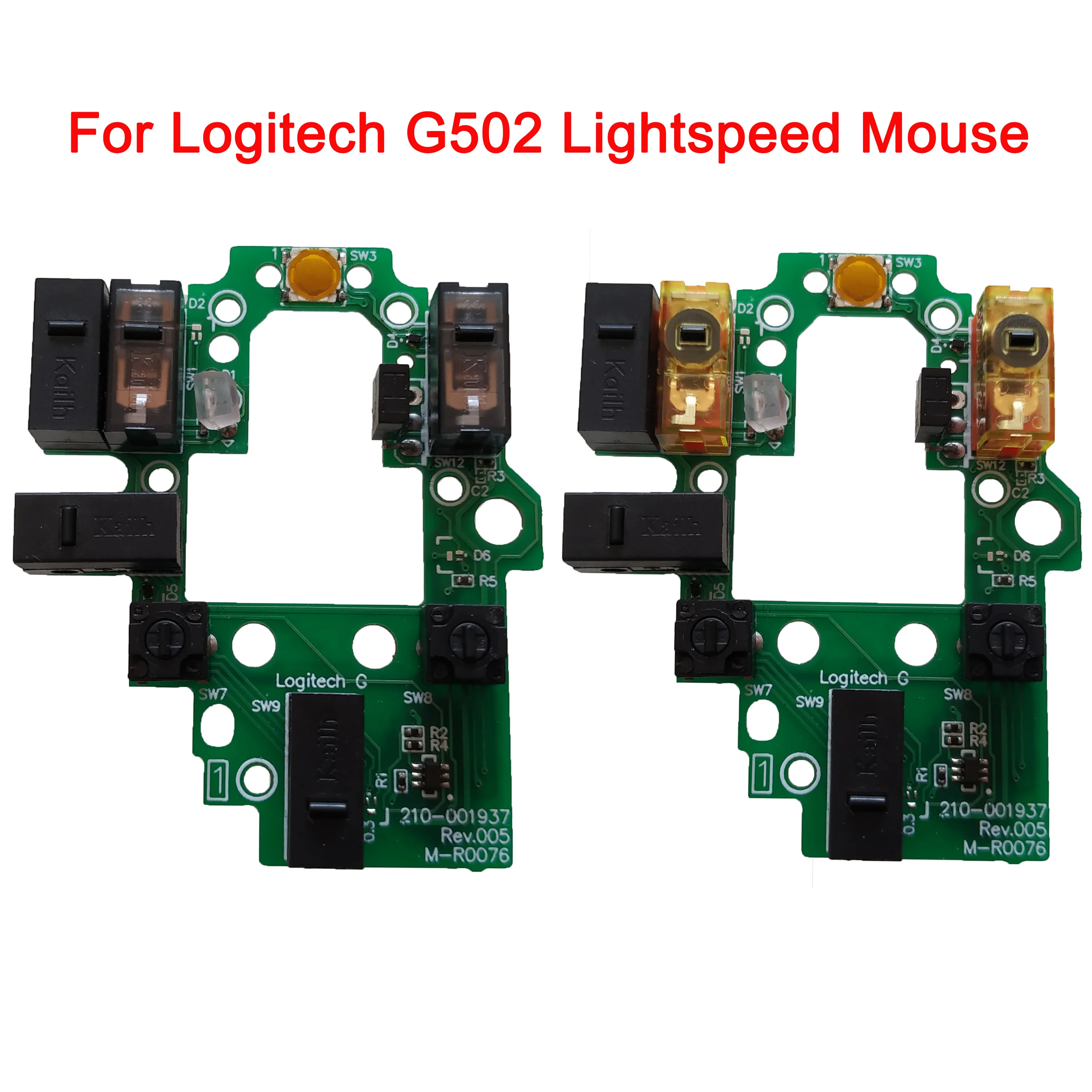 

Mouse Switch Button Board Motherboard + Microswitch + Feet for Logitech G502 Lightspeed Wireless Gaming Mouse