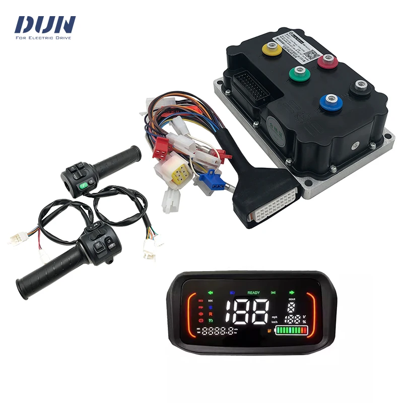 Fardriver ND72530 350A Sine Wave BLDC Hall Sensor Controller with N7 Display and Throttle Kits for  4000W-6000W Motor