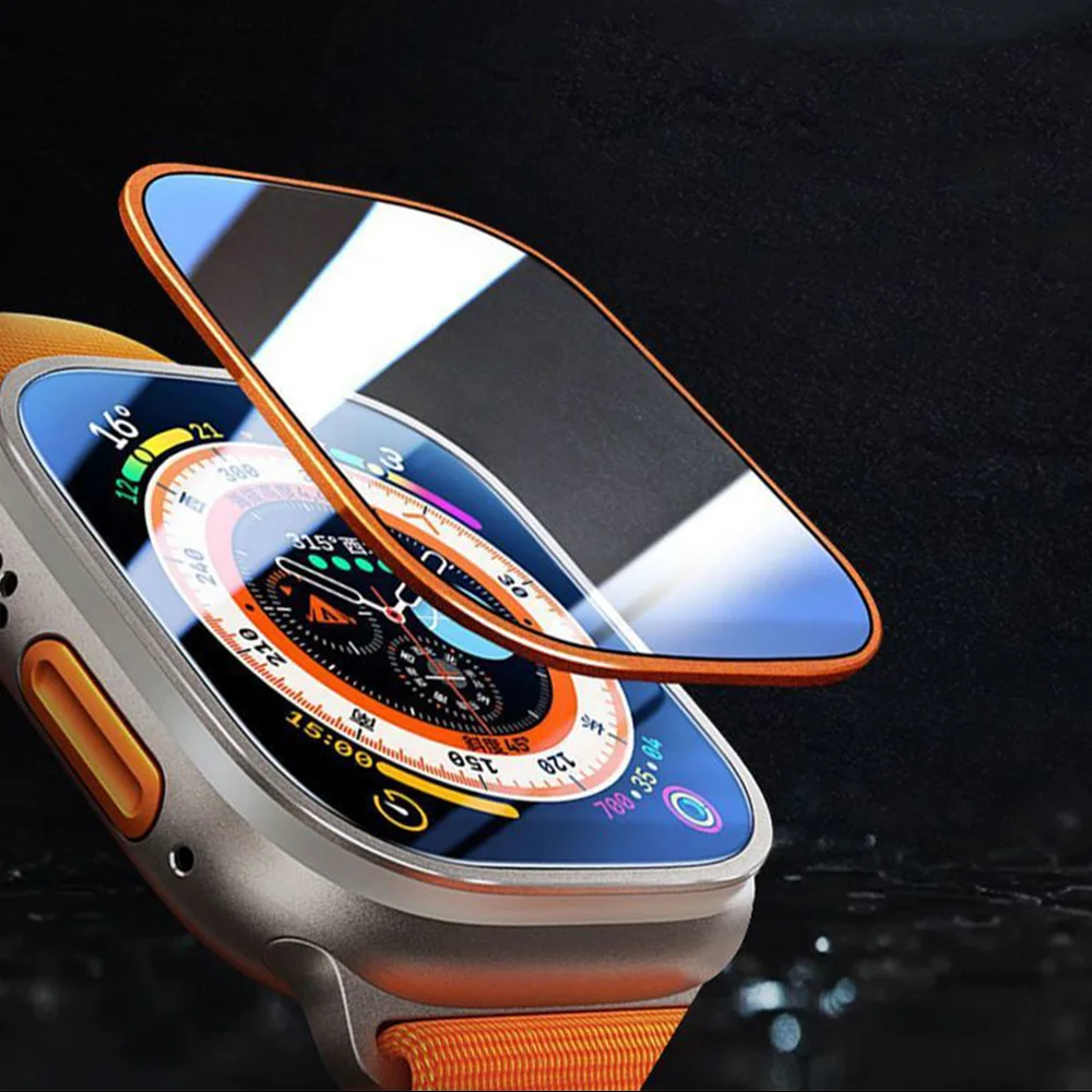 Pellicola in vetro temperato per Apple Watch Ultra 49mm Proteggi schermo HD Accessori antigraffio Serie 49 mm cinturino smart iwatch