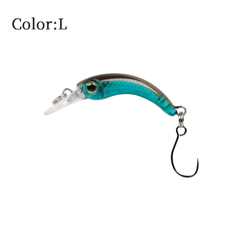 LETOYO Mini-Forellenköder, 1,2 g, schwimmende Minnow-Forellen-Angelköder, Mikro-Hartköder, künstlicher Köder, Wobbler für Forellen, Barsch