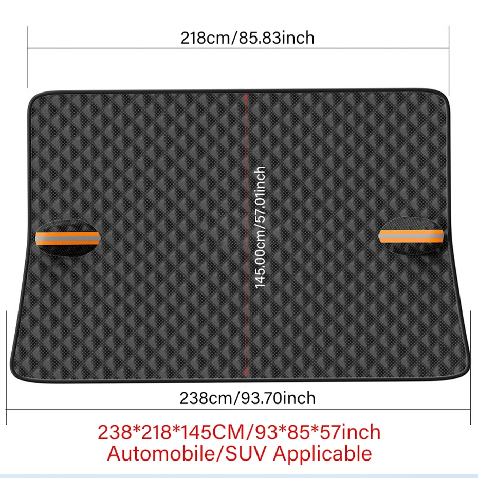 Auto-Windschutzscheiben-Sonnenschutz Hitzeschutz Frontscheiben-Schutz UV-Blocker Sonnenblende Universeller Sommer-Kühlsonnenschutz – Detail 8