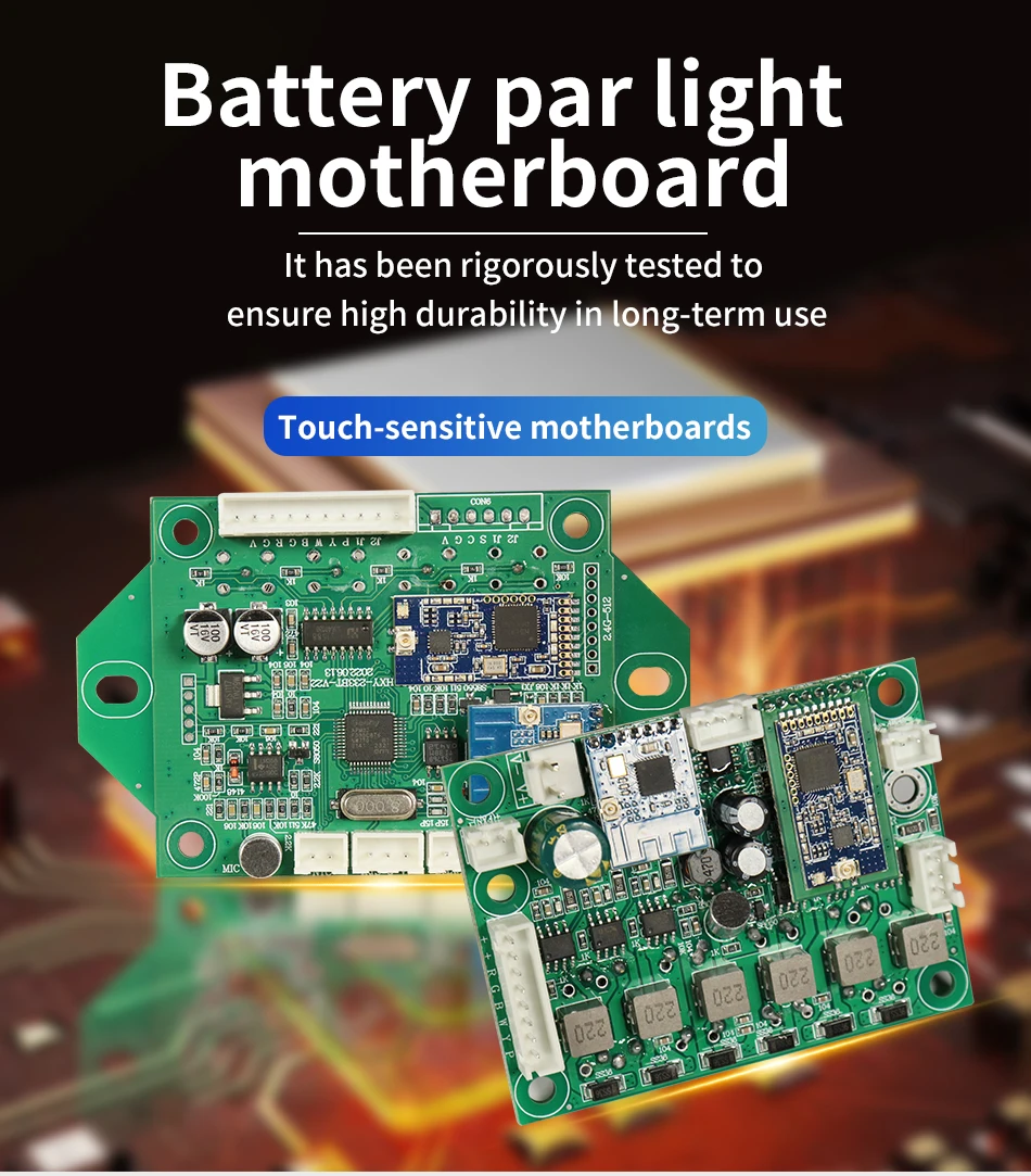LED-Par-Licht-Netzteil für 12 x 18 W RGBWA + UV 6-in-1 kabellose Fernbedienung, Batterie-Par-Licht, Bühnenlicht, Reparatur, Ersatzteile – Detail 3