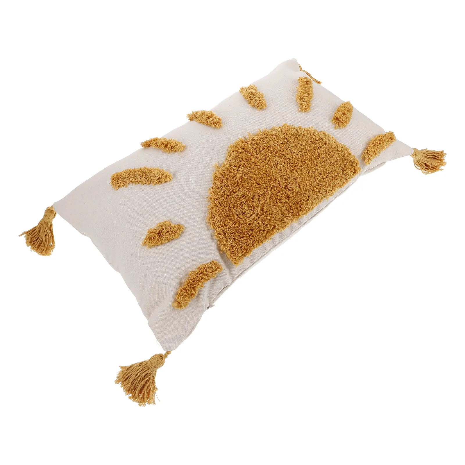 

Car Pillow Decorative Cushion Cover Bed Pillows Throw Cotton Bedroom Living Stereoscopic Embroidery Boho Lumbar Travel RV Sofa