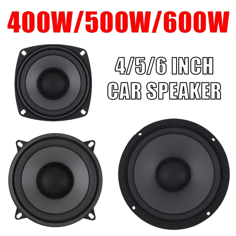 4/5/6 Inch Car Speaker Universal HiFi Coaxial Car Stereo Speaker Full Range Frequency Automotive Audio Music Stereo Subwoofer