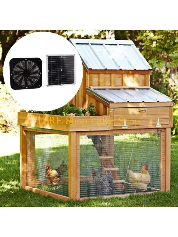 

L8RE Погодного защиты от вентиляционной вентиляции для домашних животных и наборов охлаждающих солнечных панелей