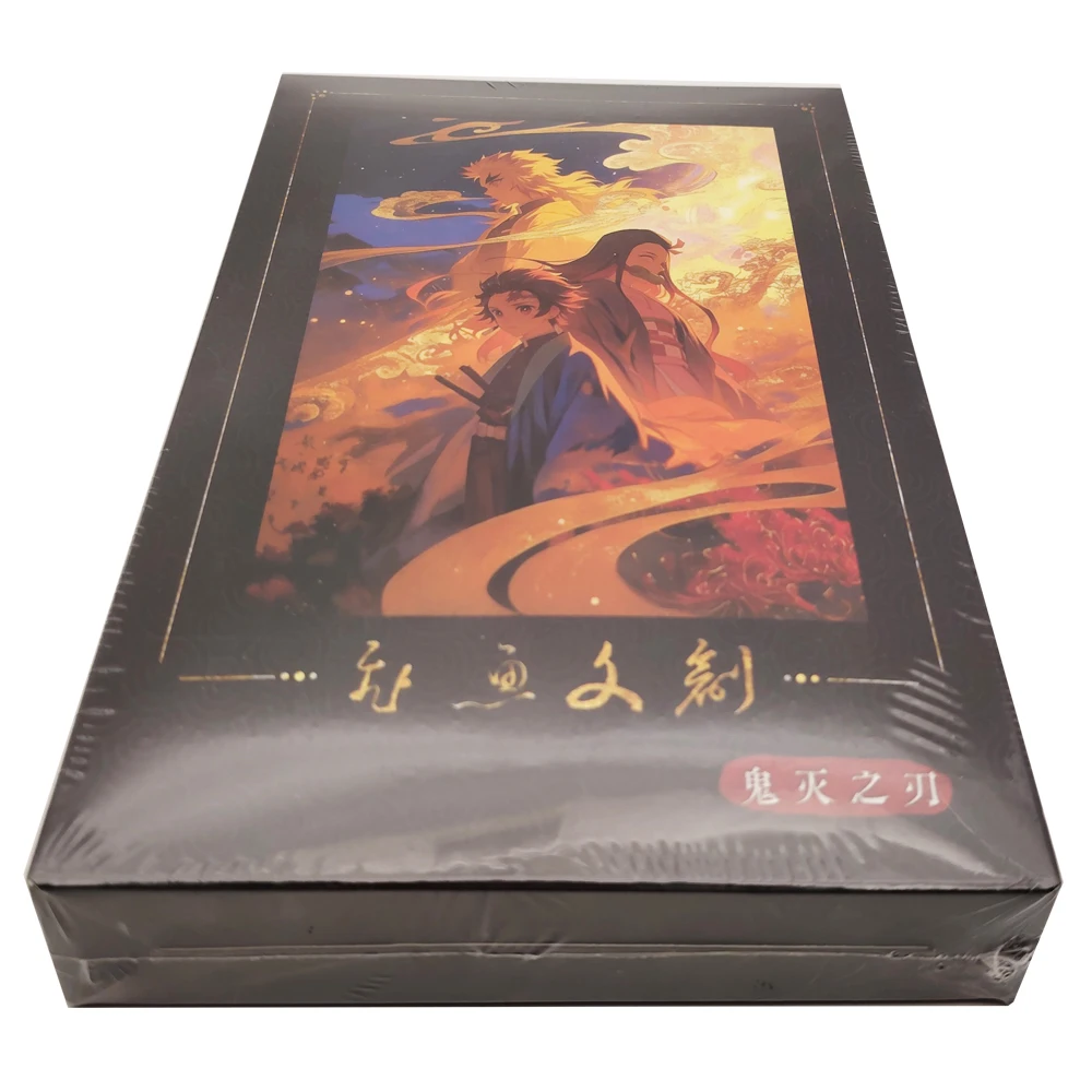 

Demon Slayer Collection Card Anime Protagonist Cute Nezuko Kamado Kyojuro Rengoku Creative Acrylic Color Paper Card Kids Gifts