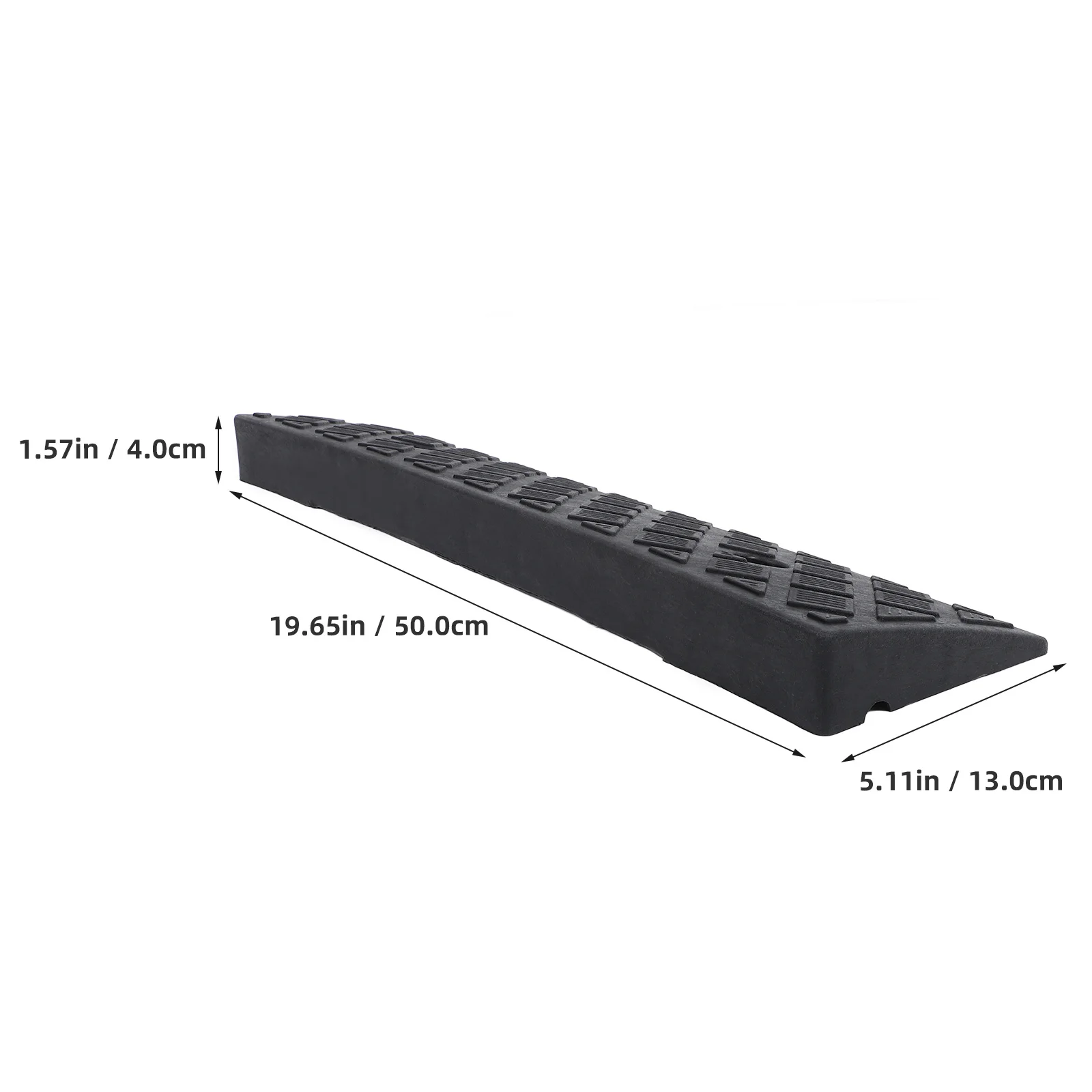 2Pcs Door Curb Ramps Heavy Duty Plastic Car Wheel Ramps for Driveway Entry Vehicle Loading Wheelchair Access