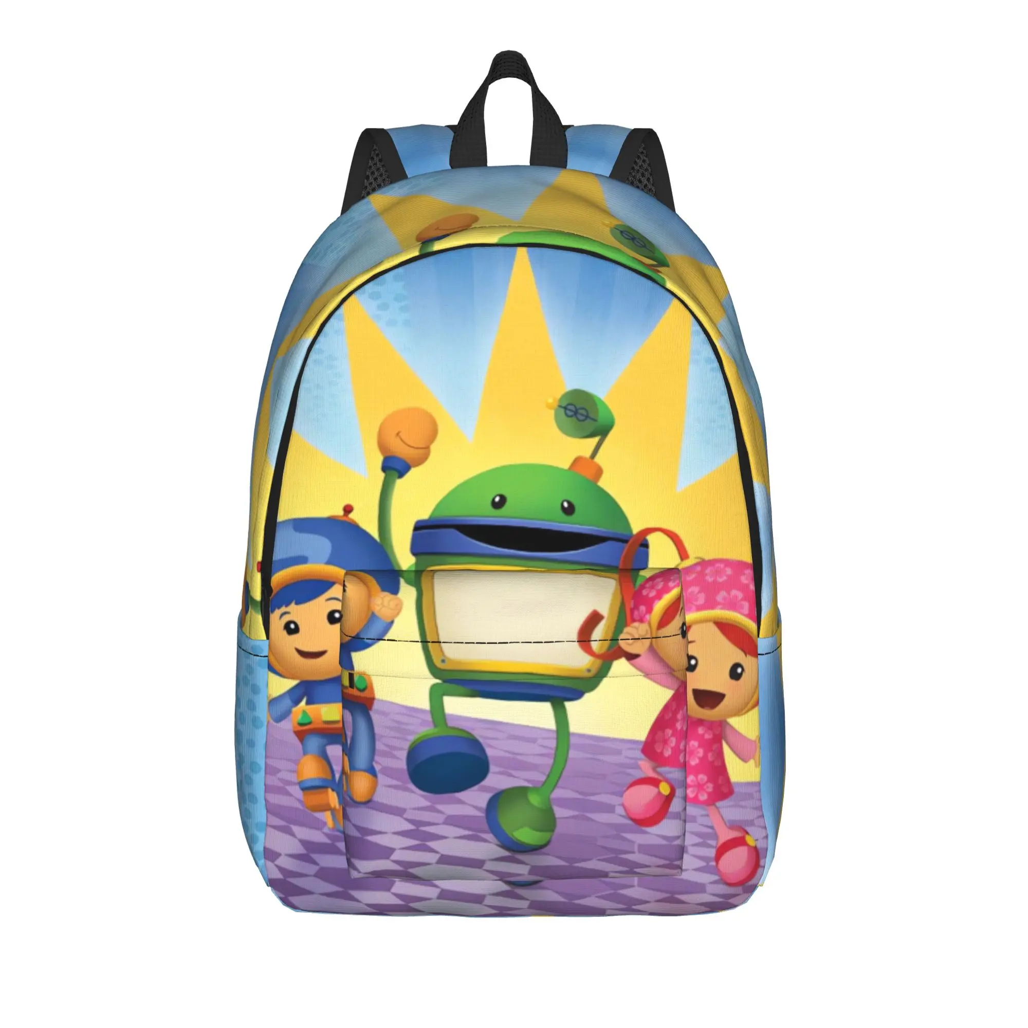 Sunshine Cast Team Umizoomi Backpack  Sport Backpacks Girl Kawaii High School Bags High Quality Big Rucksack