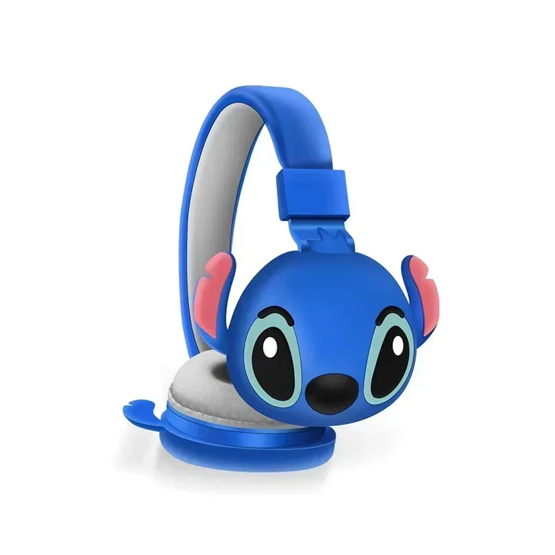 Disney stitch sem fio bluetooth fones de ouvido AH-806 alta fidelidade som estéreo dobrável com microfone anime dos desenhos animados crianças presente aniversário