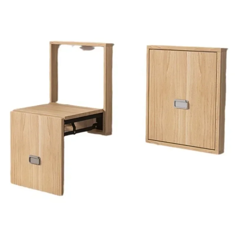 B1 wall-mounted home folding shoe changing stool entrance folding stool household door invisible