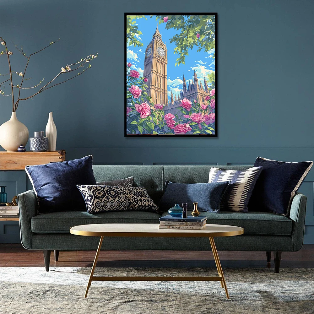 Hamlet Painting By Numbers Landscape Drawing On Canvas The Tower Of London For Adults Picture By Number Home Decor