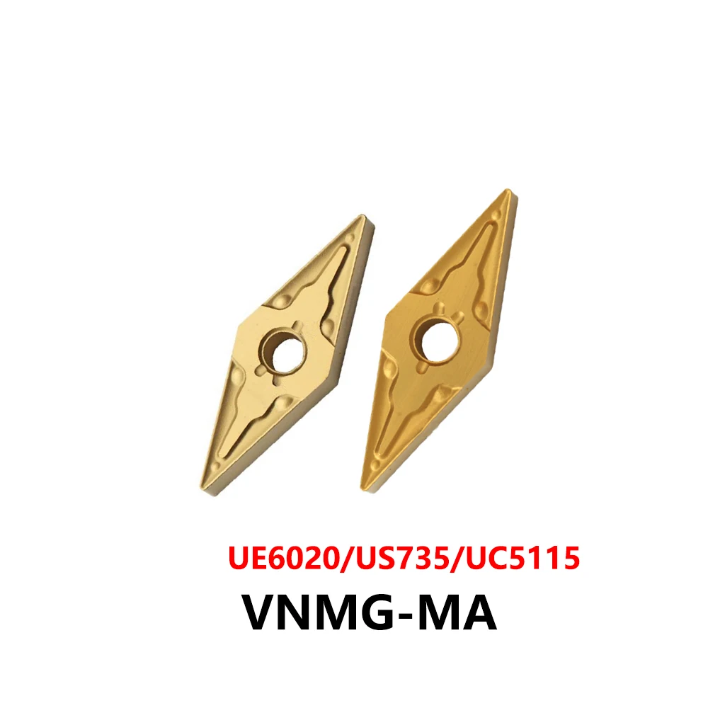 Original VNMG160404-MA VNMG160408-MA US735 UC5115 UE6020 Carbide Inserts VNMG1604 VNMG 160404 160408 MA CNC Lathe Cutter Tools