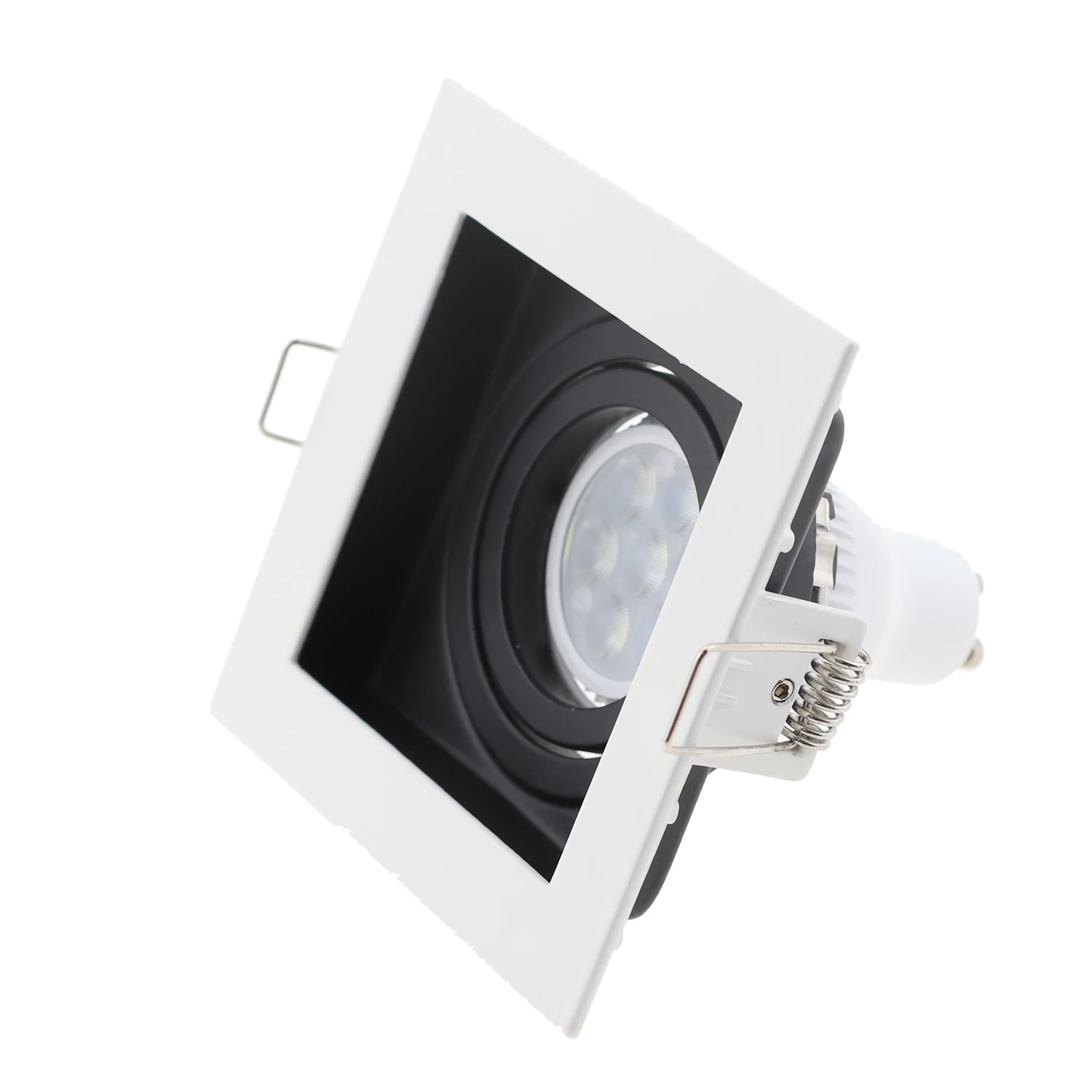 Liga de alumínio LED Light Fixture, Cut Hole Fixture Frame, Lampshade Cup, GU10, MR16, 90mm