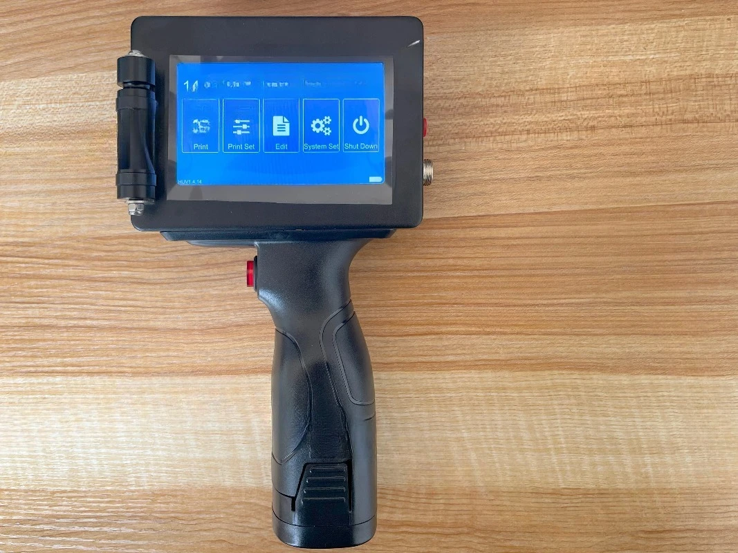 Printer QR Barcode Batch Number Logo Expiry Date Coding Machine12.7mm Handheld Inkjet Printer Plastic Metal Ink Jet Hand