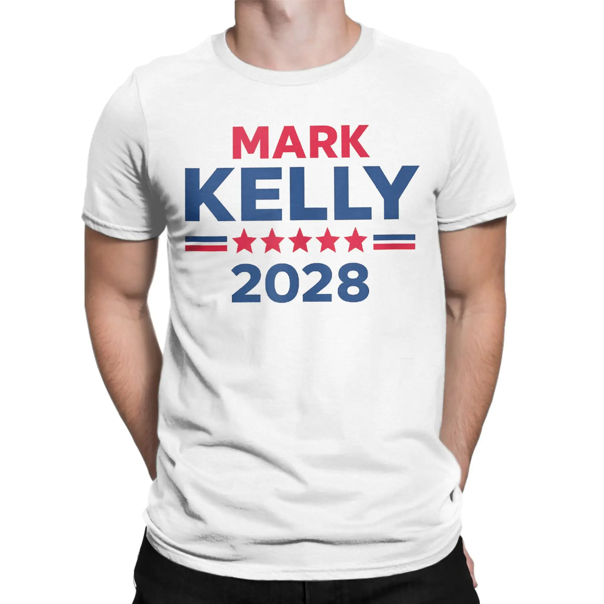 Men Senator Mark Kelly for President 2028 Campaign T Shirts Cotton Clothes Novelty Short Sleeve Tee Shirt New Arrival T-Shirt