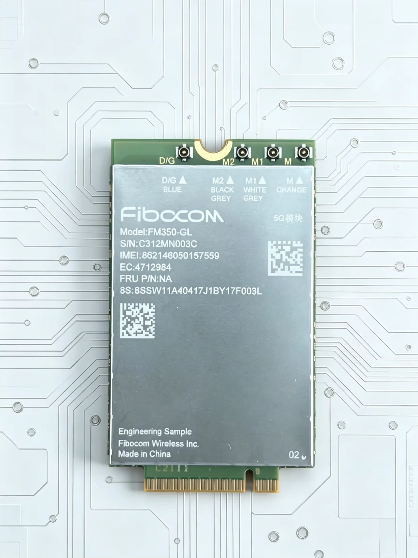 

Fibocom FM350-GL 5G Module for Thinkpad T14s X13 Gen3 X1 Carbon 10th X1 Yoga 7th P1 X1 Extreme Gen5 Laptop Engineering Sample