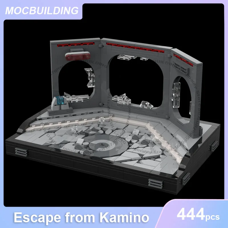 

Конструктор-диорама «Побег с Камино» (MOC), 444 детали, для самостоятельной сборки, космическая коллекция, креативные игрушки, подарки