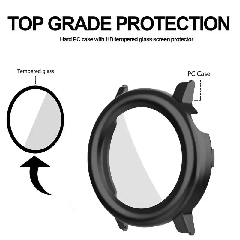 Tempered Glass+PC Case For Nothing CMF Watch Pro 2 Screen Protector All-around Protective Frame