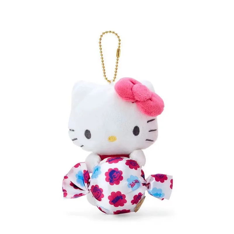 Kawaii Sanrio HelloKitty Plush Toy MyMelody Kuromi Cute Lollipop Series Anime Plush Keychain Backpack Pendant Girl Holiday Gift