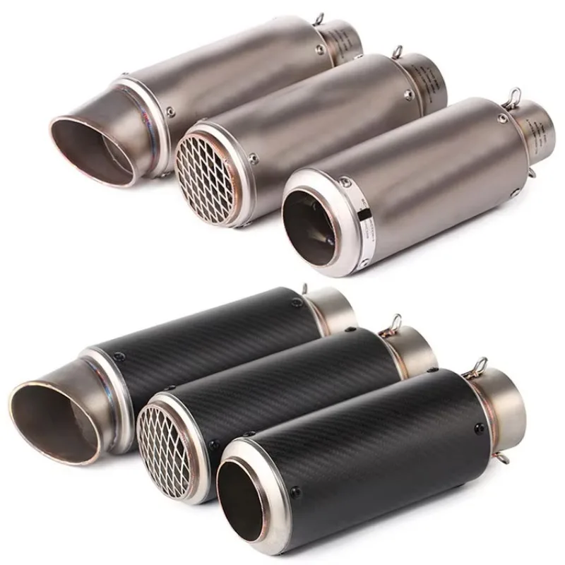 

SXLL 51Mm 60mm Motorcycle Exhaust Pipe Muffler Carbon Fiber Exhaust with DB for Off-Road Bikes Street Bikes