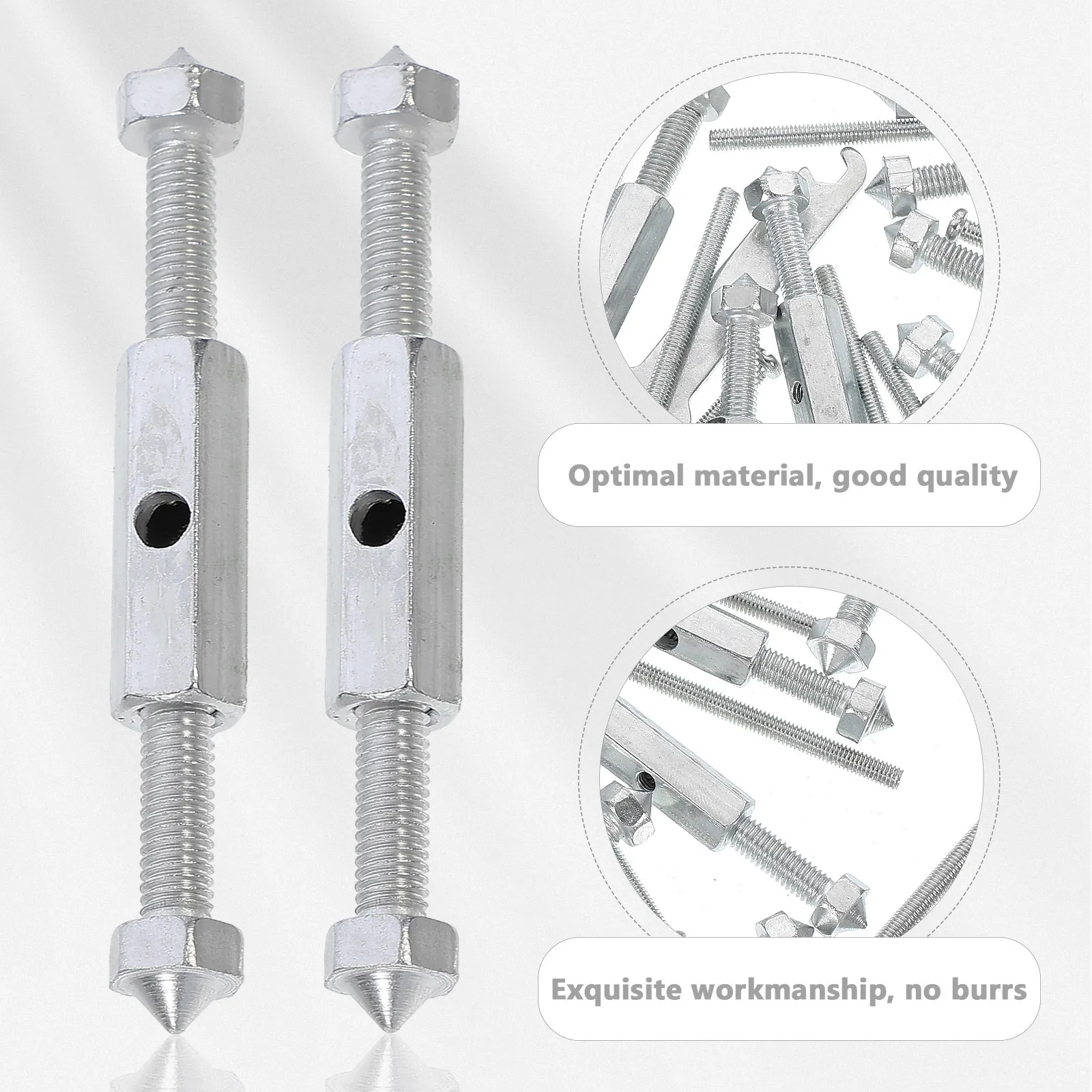10Sets 86 Type Socket Cassette Junction Box Repairer High Hardness Metal Nail Head Rustproof Extended Screws Tighten with