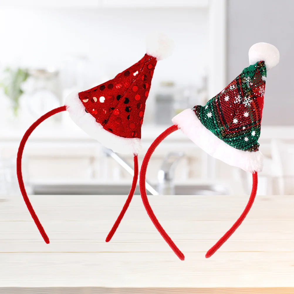 

Christmas Hair Hoops Set of Hair Bands Festive Party Accessories Lovely Holiday Hair Ornaments for