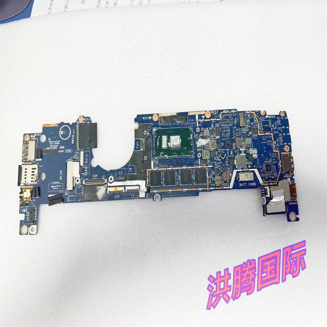 Original For DELL Latitude 5289 Laptop motherboard CN-07DCRR 07DCRR 7DCRR CAZ40 LA-E111P With I7-7600U CPU 16GB RAM mainboard