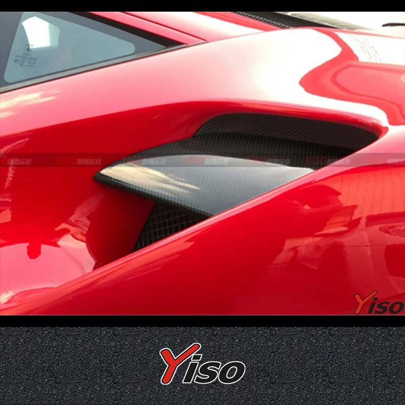 Suitable for 488 Novitec carbon fiber Modified  side air outlet Dry carbon fiber side air outlet side air inlet