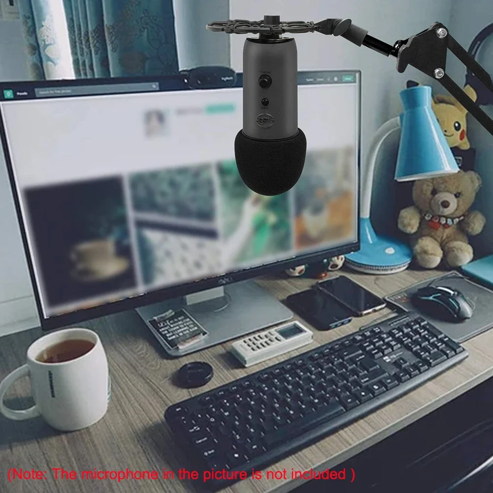 Blue Yeti Shock Mount stopowy Shockmount redukuje szum wibracji dopasowujący mikrofon ramię wysięgnika kompatybilny z niebieskim Yeti i Yeti Pro Mic