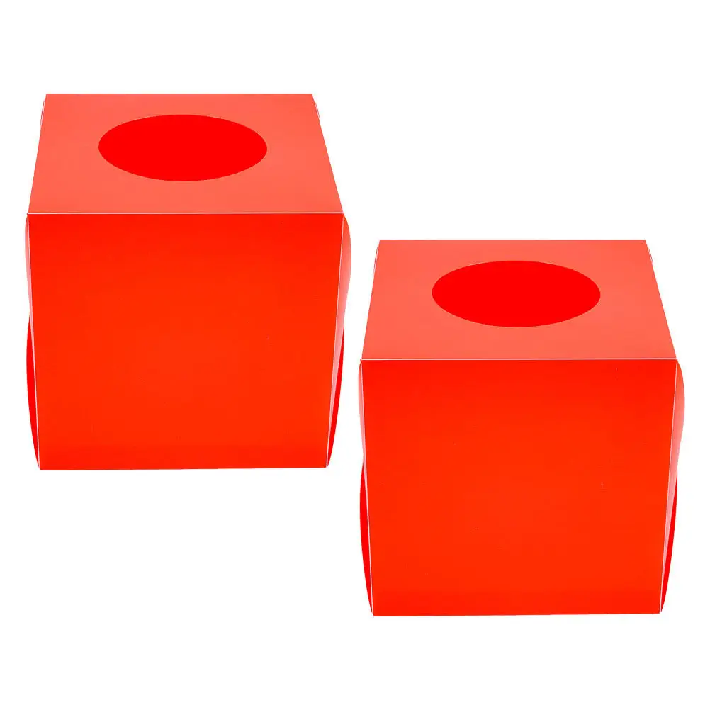 2Pcs Compact Lottery Box Easy-Carry Raffle Ball Storage Box for Meetings Parties Events Ballot Voting and Ticket Draw Activities