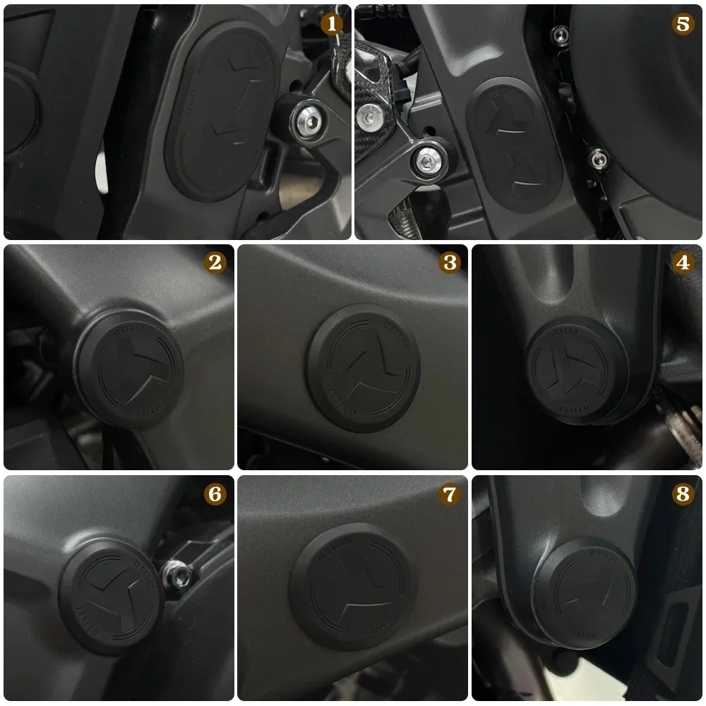 2021-2025 2024 2023 2022 Frame Hole Cover Caps Plug Frame Cap Decoration Kit For YAMAHA MT-09 MT-09SP MT09 SP MT 09 Motorcycle