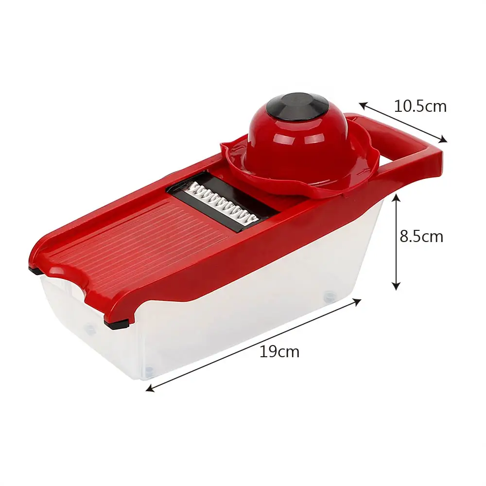 قطاعة الفواكه أداة الطبخ مجموعات المطبخ أداة مبشرة 6 شفرات القطاعة الخضار مندولين القطاعة متعددة الوظائف