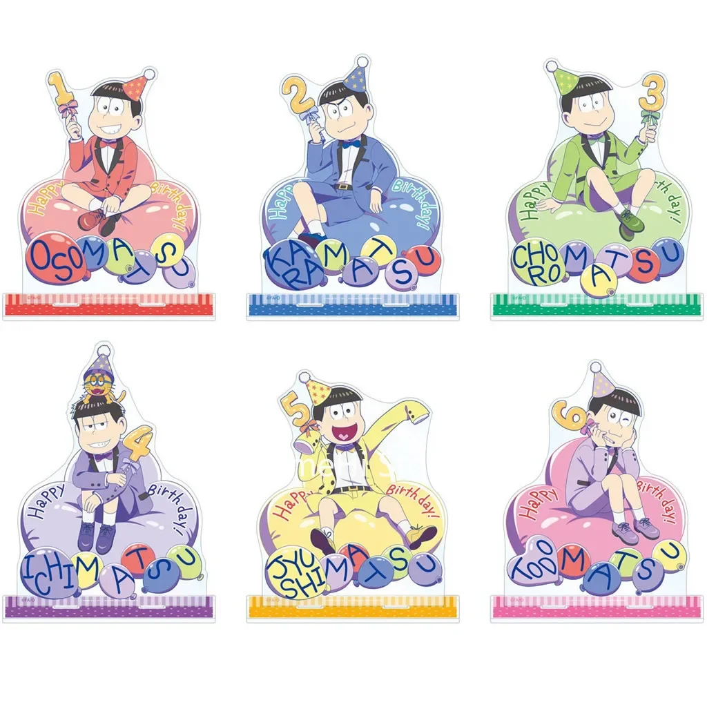 Anime Choromatsu Ichimatsu Jyushimatsu Todomatsu Figure Doll Karamatsu Acrylic Stand Model Plate Cosplay Toy Gift